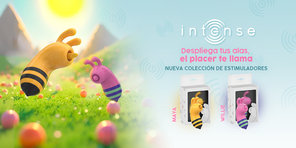 Estimuladores abeja Intense – Maya y Willie, mini vibradores con diseño divertido