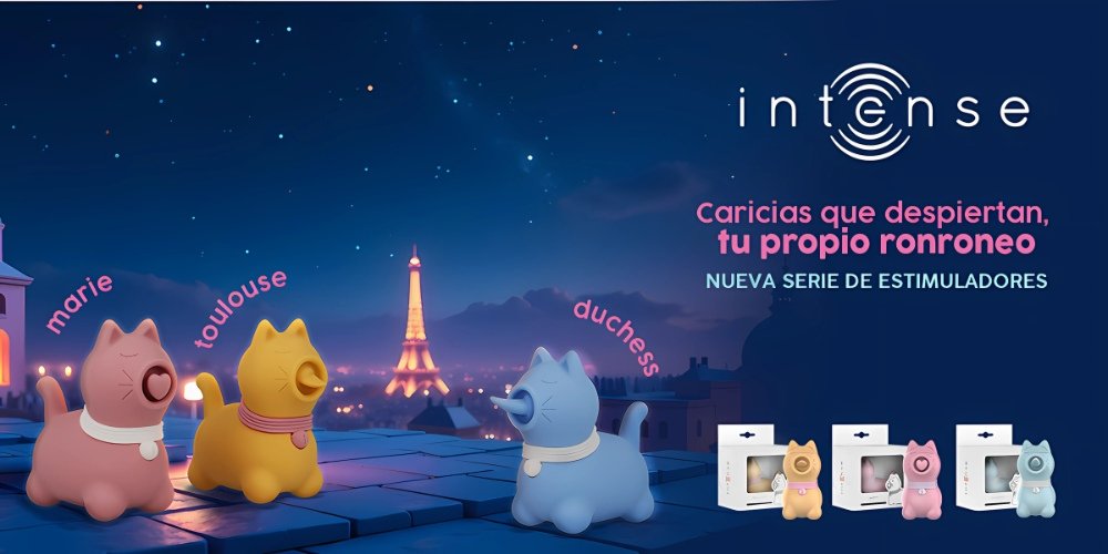 Estimuladores gatito Intense – Marie, Toulouse y Duchess con diseño divertido y potente