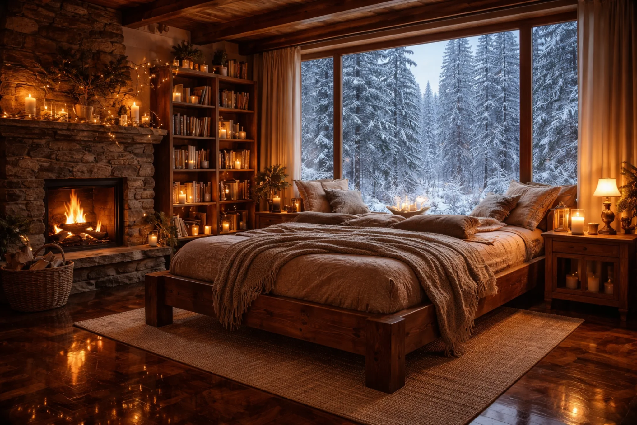 Ambiente romántico con velas para ritual de pareja