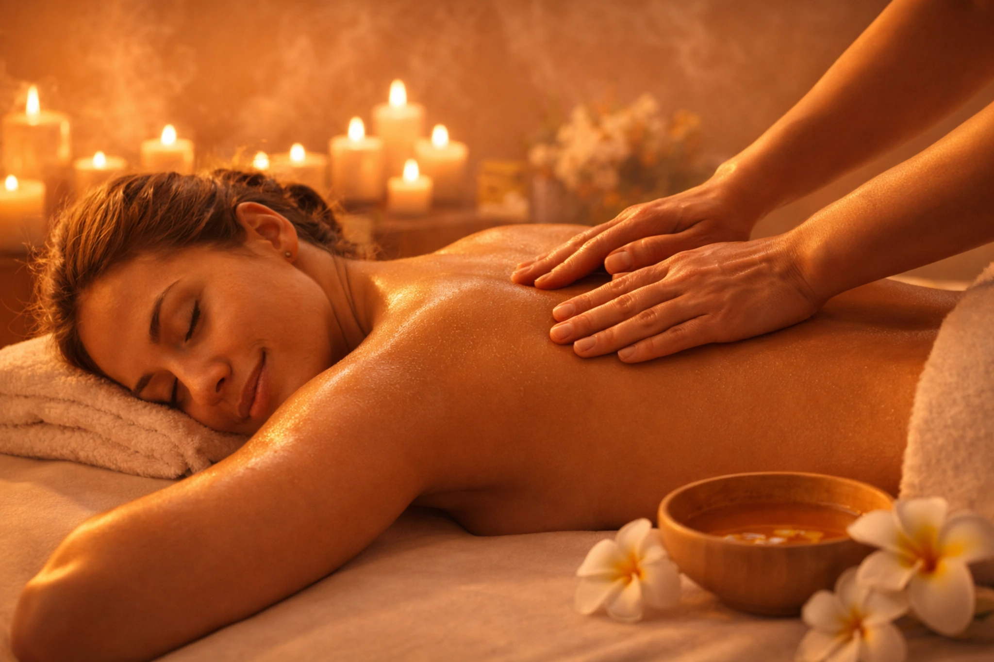 Caricias suaves y sensuales en la piel