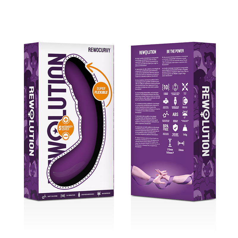 REWOLUTION - REWOCURVY VIBRADOR FLEXIBLE RECARGABLE - Imagen 7