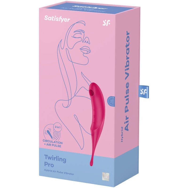 SATISFYER - TWIRLING PRO ESTIMULADOR Y VIBRADOR ROJO - Imagen 4