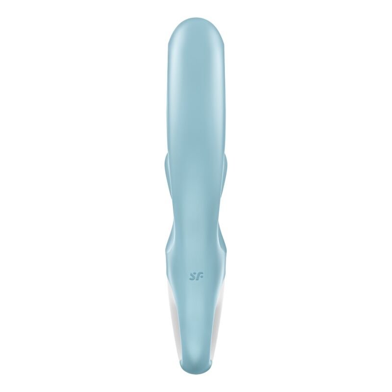 SATISFYER - LOVE ME VIBRADOR RABBIT AZUL - Imagen 3
