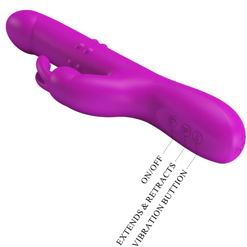 PRETTY LOVE - REESE VIBRADOR CON ROTACIÓN MORADO - Imagen 7
