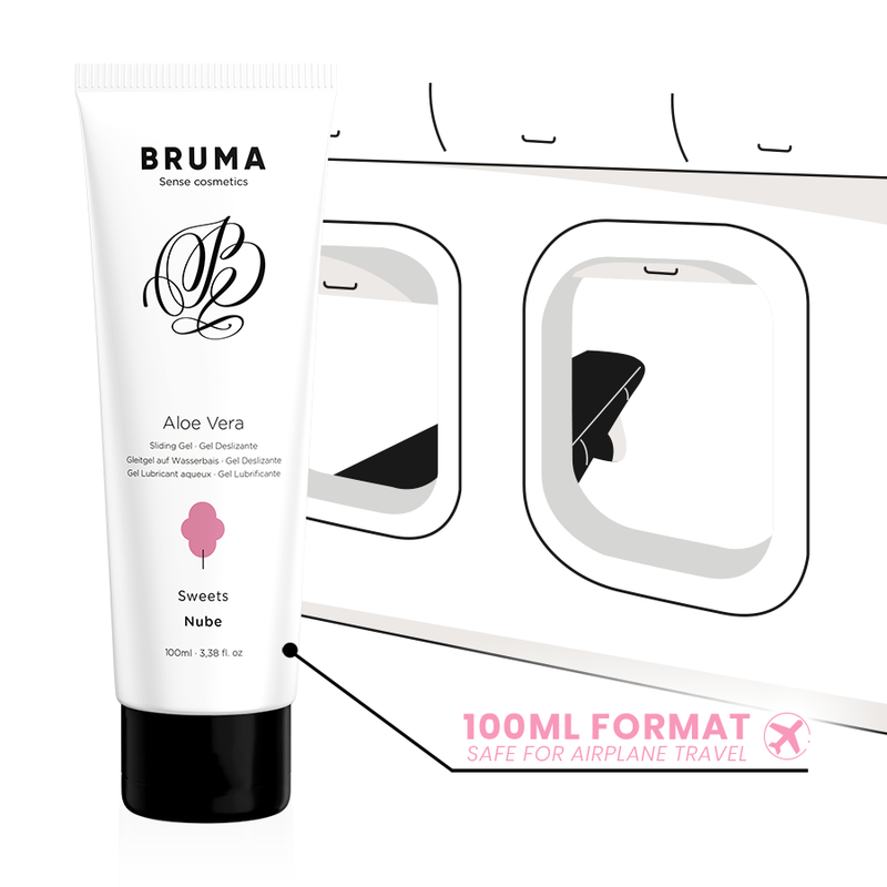BRUMA - GEL DESLIZANTE CON ALOE VERA SABOR A NUBE 100 ML - Imagen 3