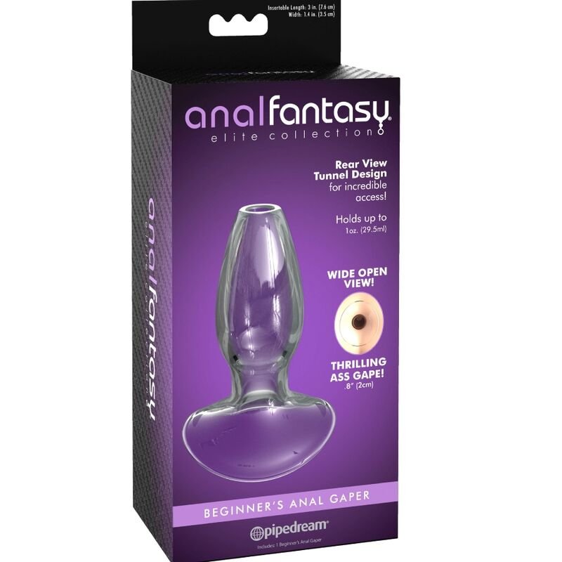 ANAL FANTASY ELITE COLLECTION - DILATADOR ANAL GAPER PARA PRINCIPIANTES CRISTAL TALLA S - Imagen 4