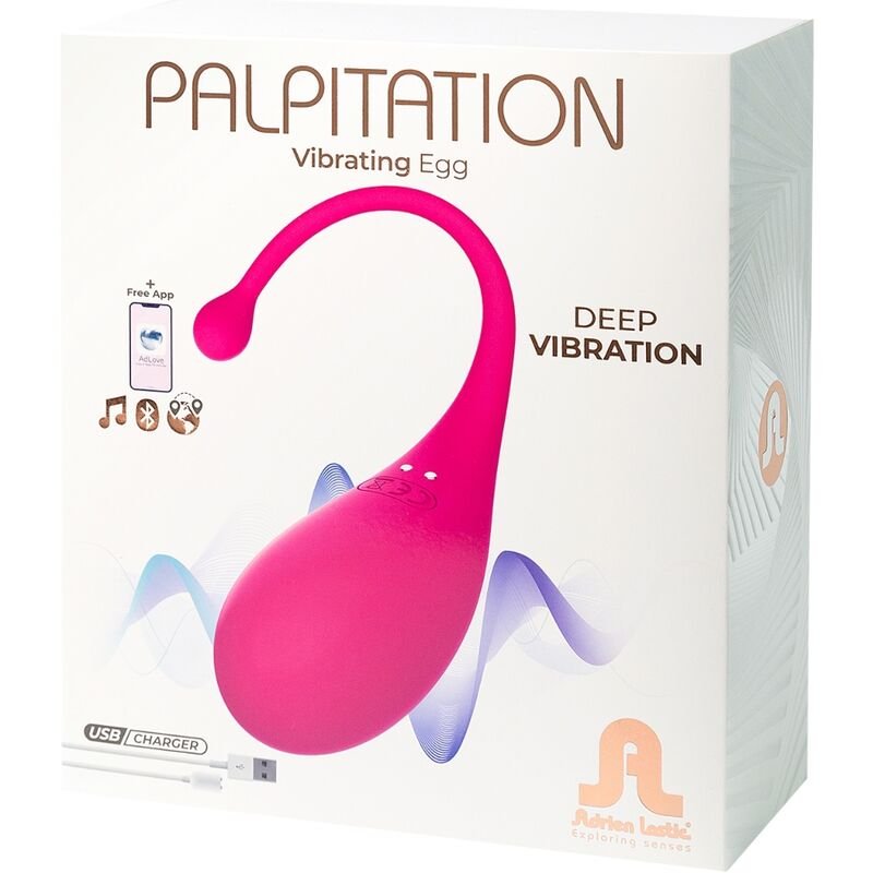 ADRIEN LASTIC - PALPITATION HUEVO VIBRADOR ROSA - APP GRATUITA - Imagen 6