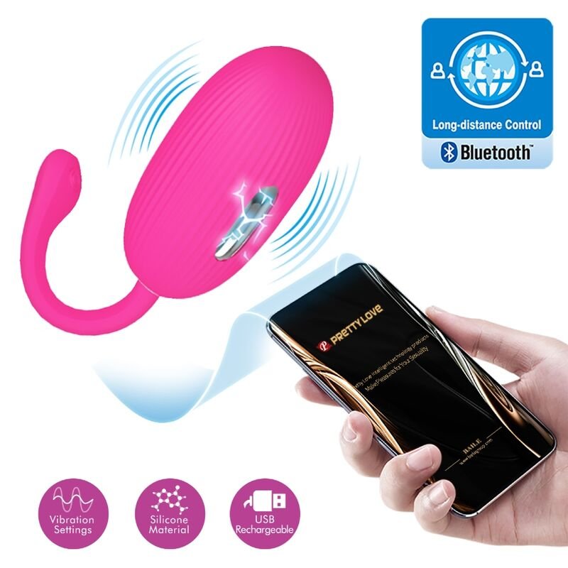 PRETTY LOVE - DOREEN HUEVO VIBRADOR RECARGABLE MAGENTA CONTROL REMOTO - Imagen 6
