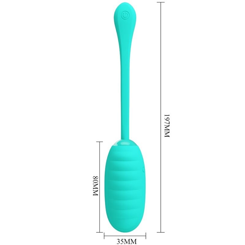 KIRK HUEVO VIBRADOR RECARGABLE VERDE AGUA - Imagen 6