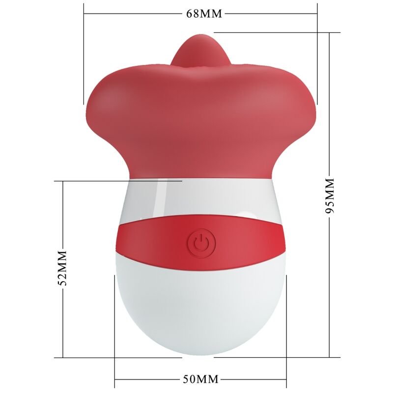 PRETTY LOVE - MINA ESTIMULADOR LENGUA ROJO CLARO - Imagen 6