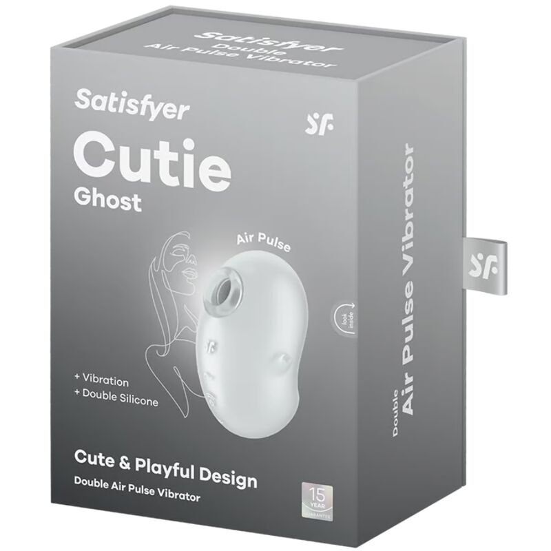 SATISFYER - CUTIE GHOST VIBRADOR LAY-ON BLANCO - Imagen 5