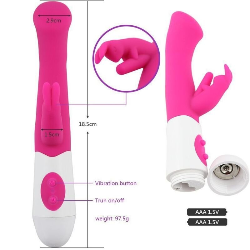 ARMONY - RABBIT VIBRADOR ESTIMULADOR PUNTO G 10 VELOCIDADES ROSA - Imagen 8