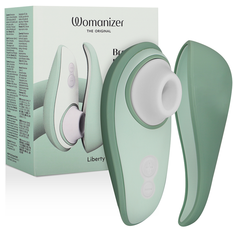 WOMANIZER - LIBERTY 2 ESTIMULADOR ONDAS ESTIMULADORAS CLÍTORIS VERDE CLARO