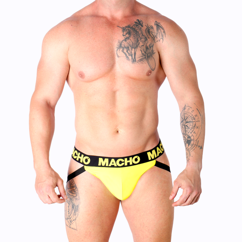 MACHO - MX25A JOCK LYCRA AMARILLO S - Imagen 5