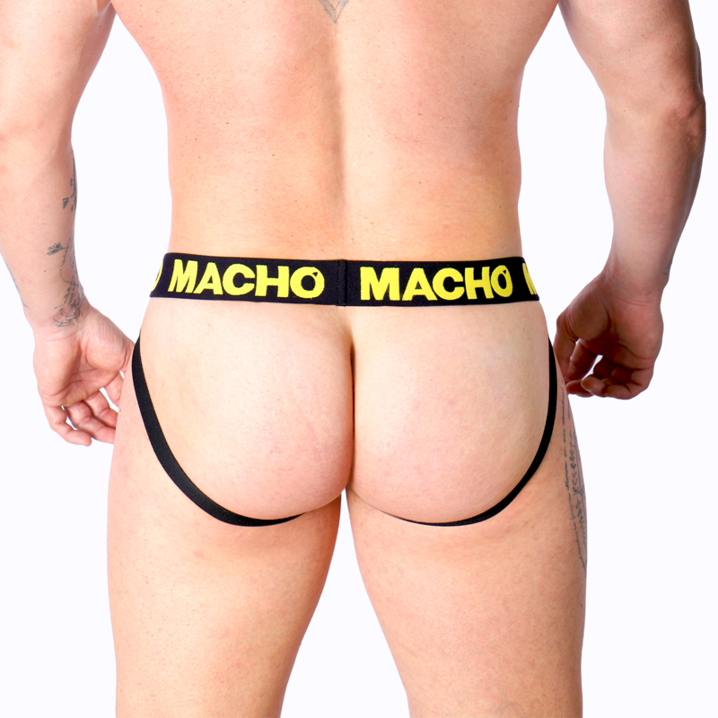 MACHO - MX25A JOCK LYCRA AMARILLO S - Imagen 4