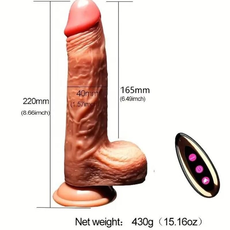 DILDO REALÍSTICO VIBRADOR RECARGABLE - Imagen 7