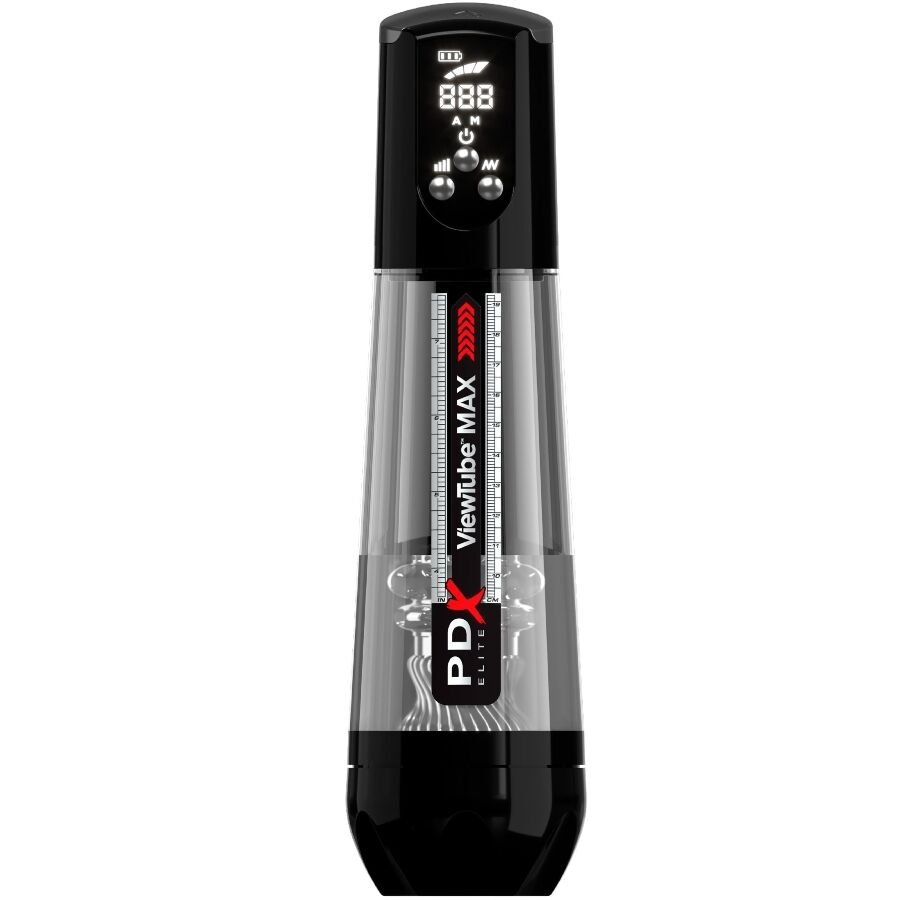 PDX ELITE - VIEWTUBE MAX VIEW MASTURNADOR AUTOMÁTICO CON SUCCIÓN TRANSPARENTE