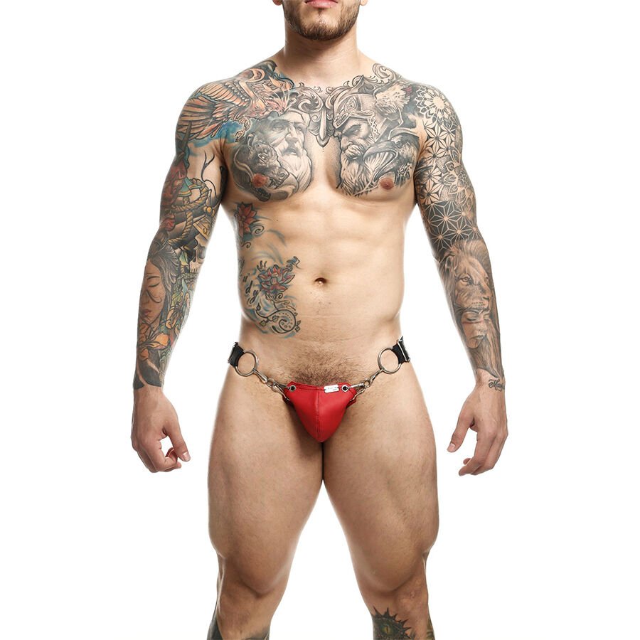 MOB - DNGEON JOCKSTRAP A PRESIÓN ROJO TALLA ÚNICA