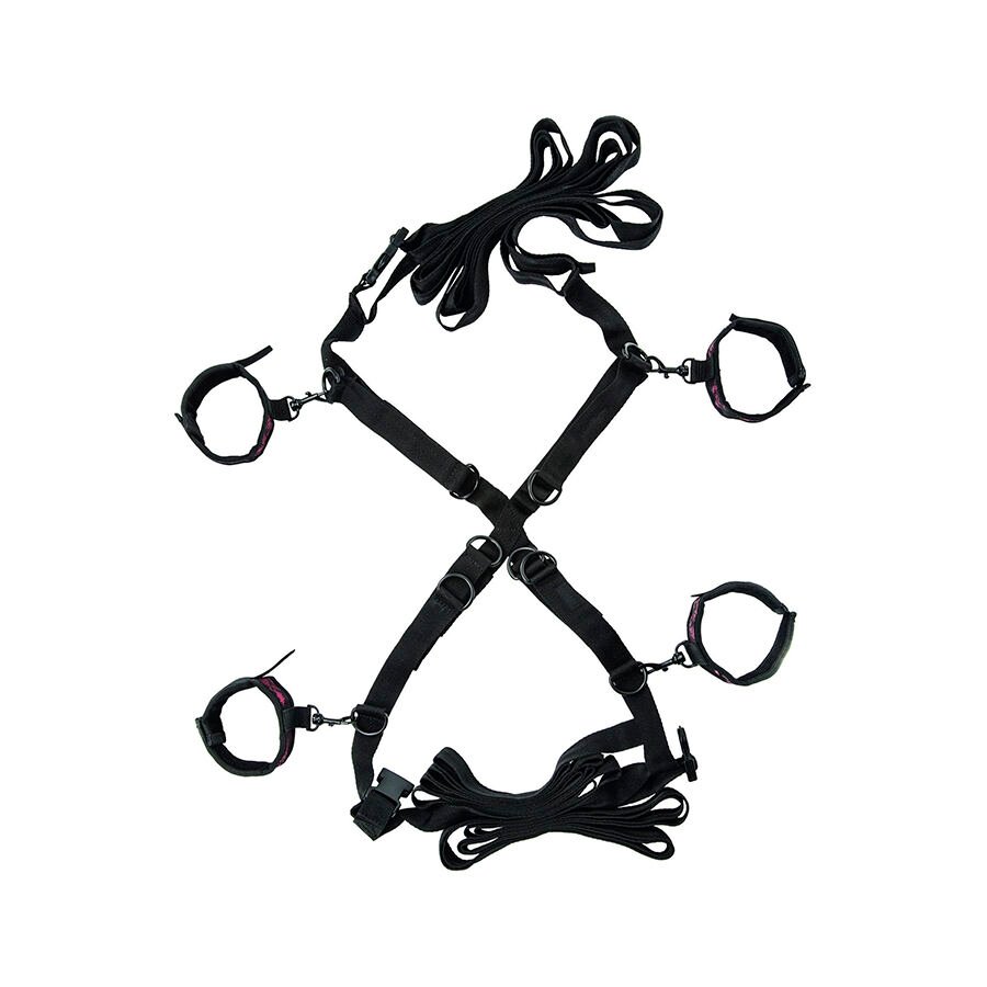 CALEXOTICS - SCANDAL SET DE ATADURAS CRUZADAS CAMA