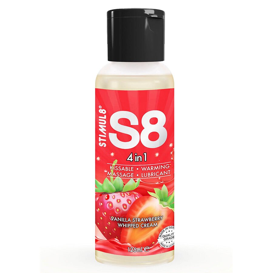 STIMUL8 - S8 4 EN 1 LUBRICANTE POSTRE FRESA 125 ML
