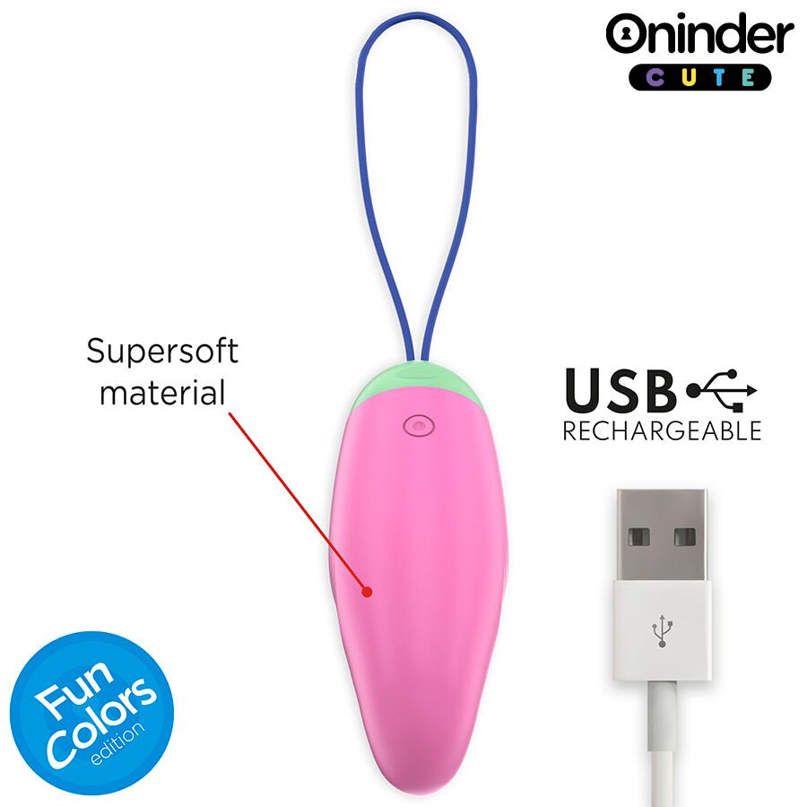ONINDER CUTE - LOVE PLEASURE HUEVO VIBRO-ROTADOR 360 SILICONA - APP MUNDIAL GRATUITA - Imagen 7