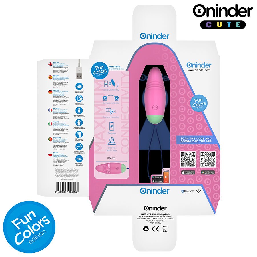 ONINDER CUTE - LOVE PLEASURE HUEVO VIBRO-ROTADOR 360 SILICONA - APP MUNDIAL GRATUITA - Imagen 8