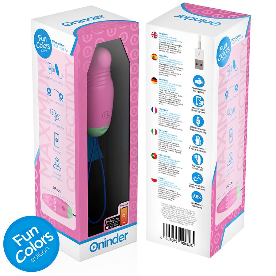ONINDER CUTE - LOVE PLEASURE HUEVO VIBRO-ROTADOR 360 SILICONA - APP MUNDIAL GRATUITA - Imagen 9