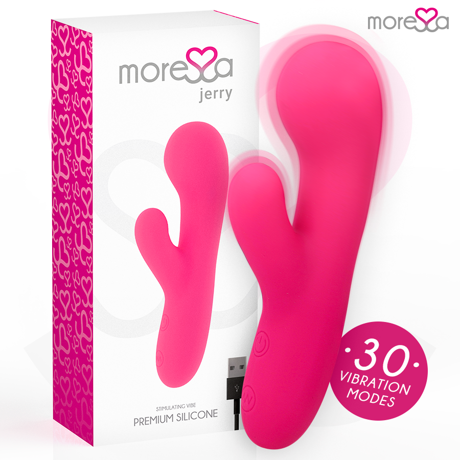 MORESSA - JERRY CLIP VIBRADOR PUNTO G Y CLITORIS PREMIUM SILICONE RECARGABLE