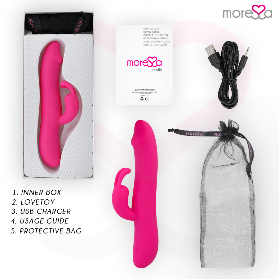MORESSA - MOLLY IMPULSOR UPDOWN Y POTENTE VIBRACIÓN PREMIUM SILICONE RECARGABLE - Imagen 6