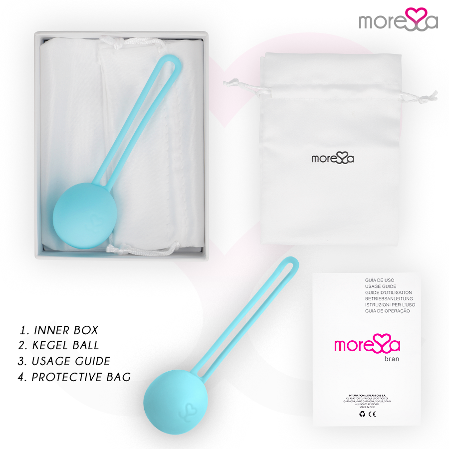 MORESSA - OSIAN ONE ENTRENAMIENTO SUELO PELVICO 51gr PREMIUM SILICONA TURQUESA - Imagen 6